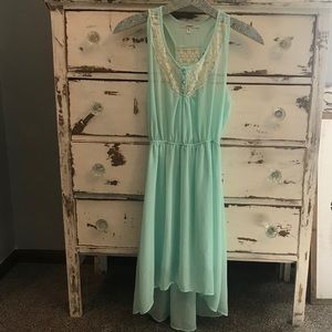 Papaya Mint Lace Racerback Dress - S